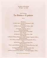 Il programma del recital di Macerata