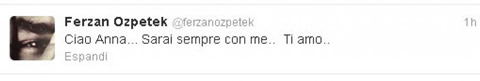 Il tweet di Ferzan Ozpetek